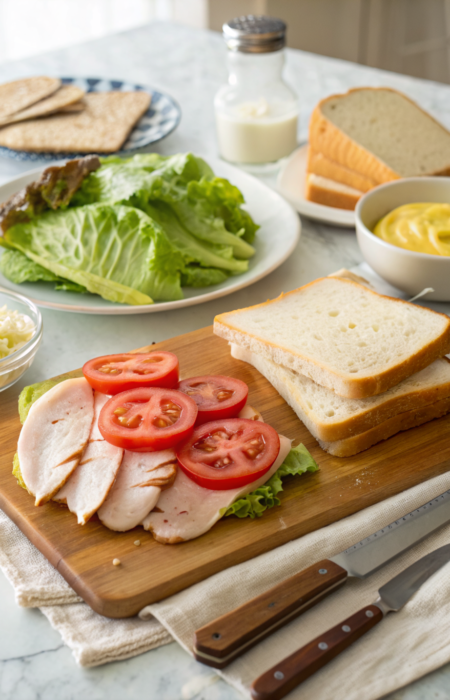 How to Make a Classic Turkey Sandwich at HomeIngredients
