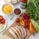 How to Make a Spicy Chicken Wrap SandwichIngredients