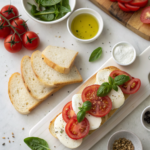 How to Prepare a Fresh Tomato Mozzarella SandwichIngredients