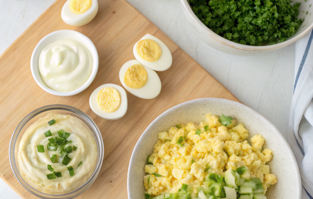 How to Prepare Creamy Egg Salad EasilyIngredients