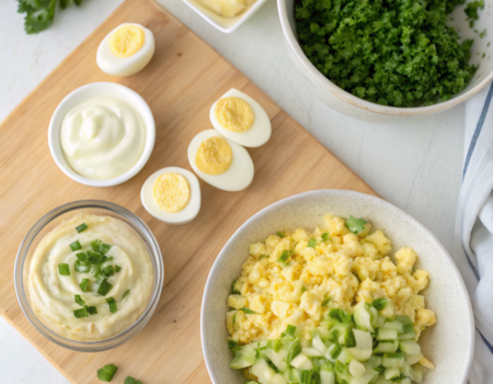 How to Prepare Creamy Egg Salad EasilyIngredients