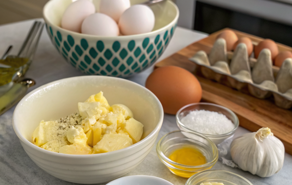 How to Cook Garlic Butter Eggs for BreakfastIngredients