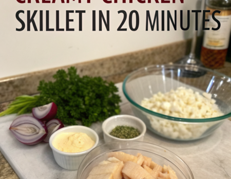 How to Make Creamy Chicken Skillet in 20 MinutesIngredients