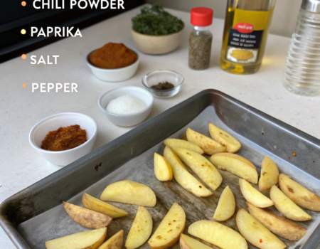How to Make Spicy Potato Wedges in the OvenIngredients