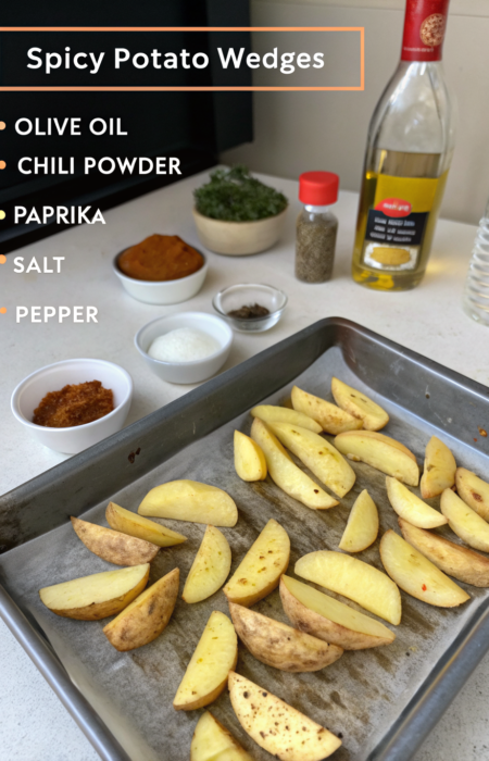 How to Make Spicy Potato Wedges in the OvenIngredients
