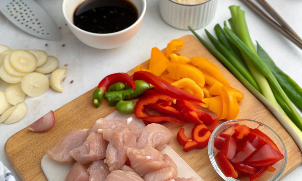 How to Cook Spicy Chicken Stir Fry EasilyIngredients