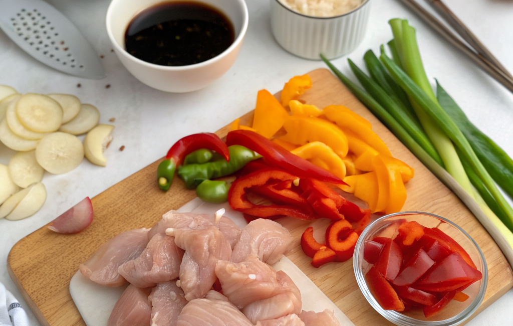How to Cook Spicy Chicken Stir Fry EasilyIngredients