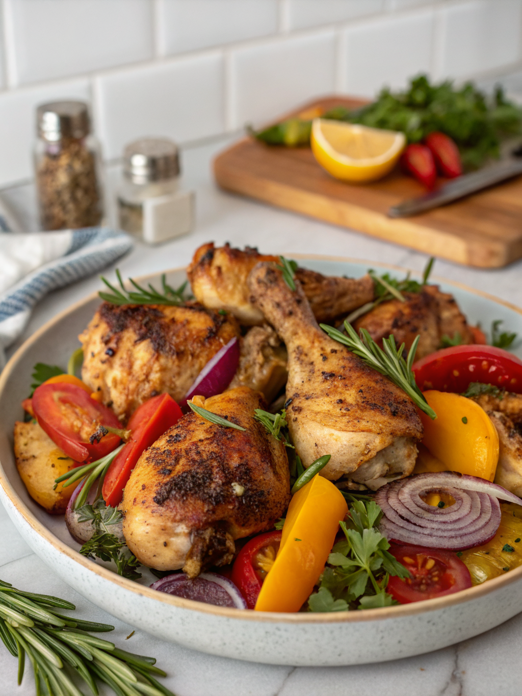 Visually appealing image of chicken ingredients