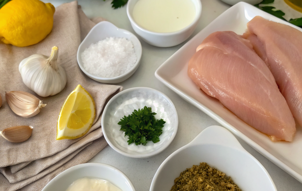 How to Make Grilled Chicken with Yogurt SauceIngredients